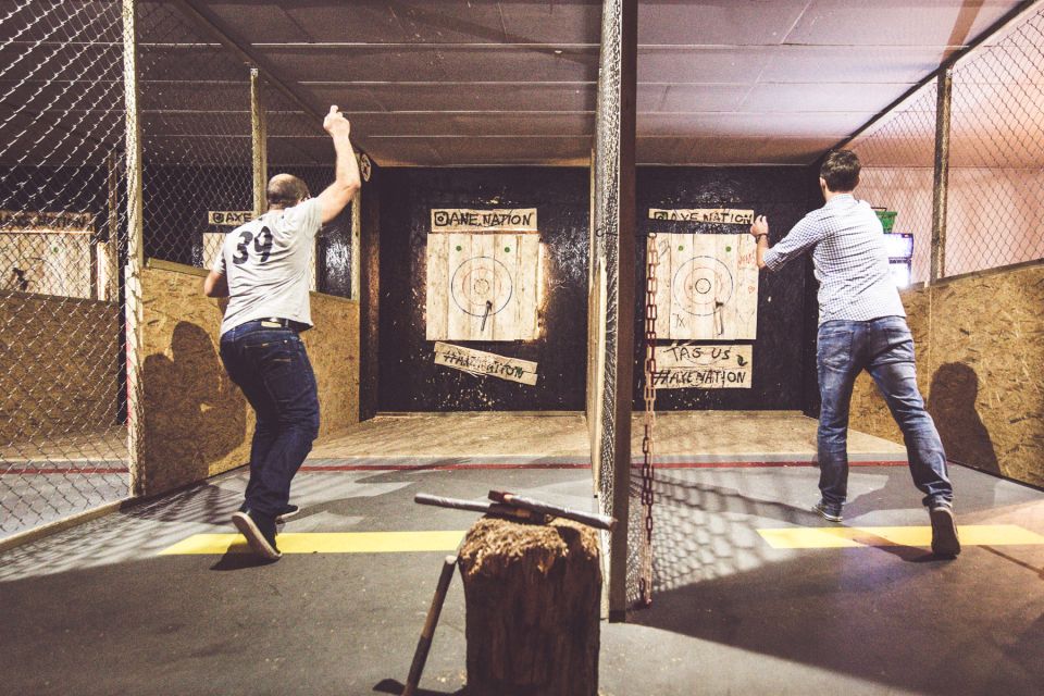 Axe Throwing Kraków in Axe Nation - the 1st Club in Europe - Axe Throwing Games and Training