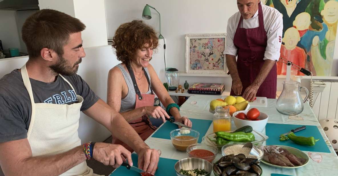 Barcelona: Paella Seafood Master Cooking Class With Sangria - Included Features