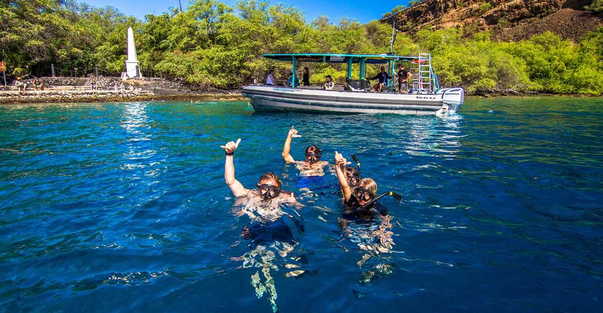 Big Island: Kona Half-Day Boat Tour With Snorkeling & Lunch - Snorkeling Locations