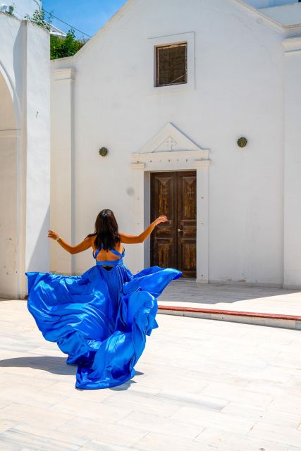 Capture Your Santorini Dream: Flying Dress Photography - Dress and Locations