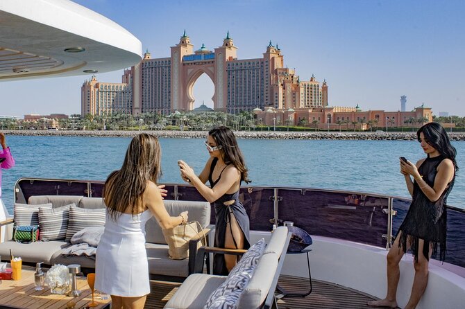 Dubai Harbour Super Yacht Experience With Live Station & Drinks - Tour and Guidance