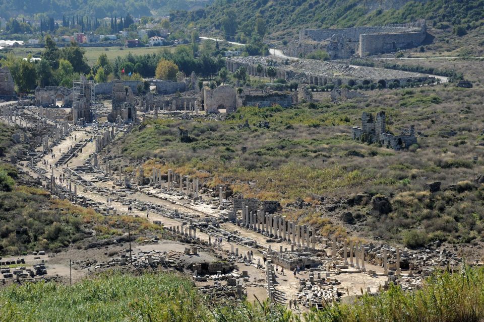 From City of Side: Perge, Aspendos & Kursunlu Waterfall Trip - Perge Ancient City Discovery