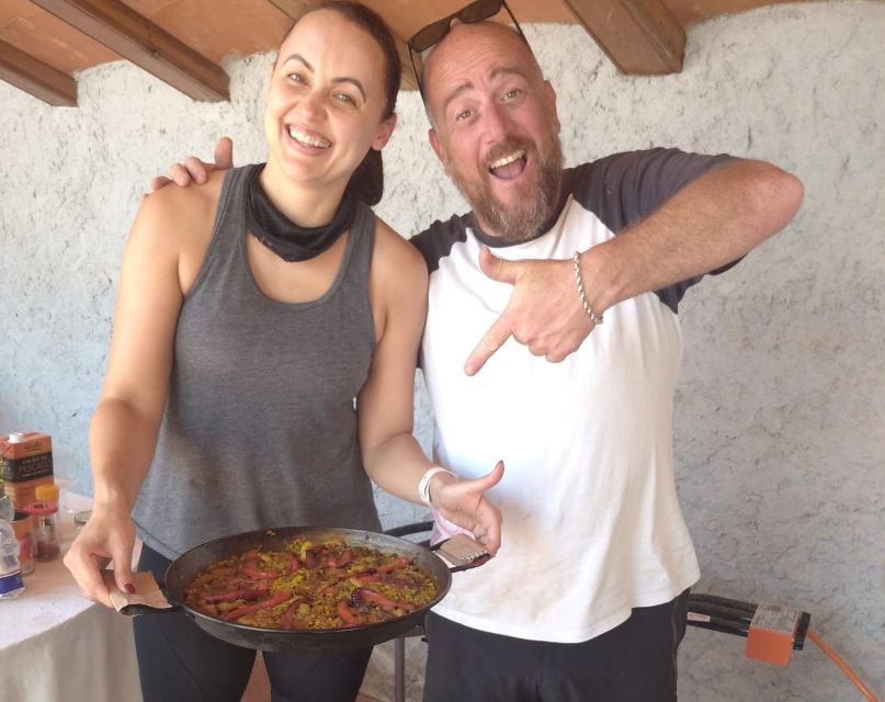 From Sitges: Paella Masterclass With Drink and Bike Ride - Group Size and Languages