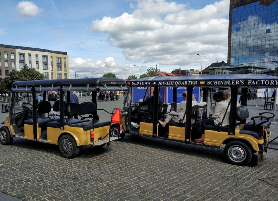 Krakow: Kazimierz by Golf Cart and Schindlers Factory Tour - Kazimierz District Highlights