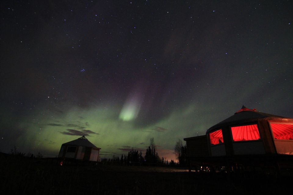 Late Night Yurt Dinner and Northern Lights - Secluded Yurt Experience