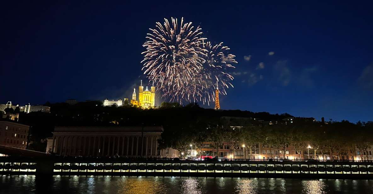 Lyon: Bastille Day Cruise With Appetizers and Fireworks - Boarding and Departure