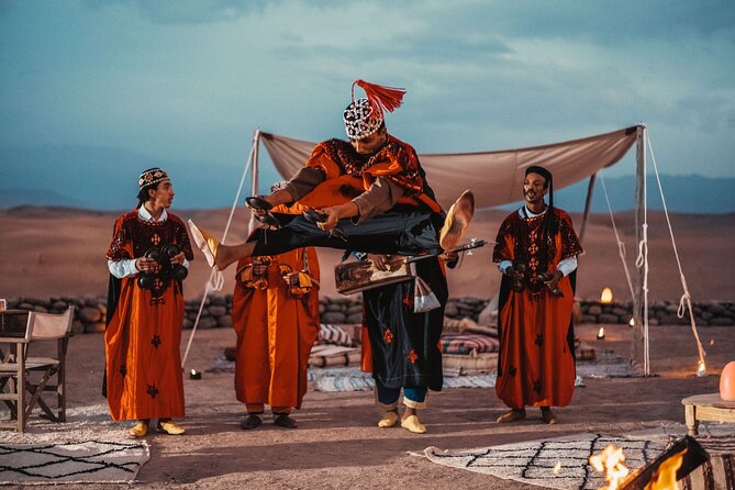 Marrakech: Agafay Desert Sunset Camel Ride With Dinner Show - Exquisite Dinner Under the Stars