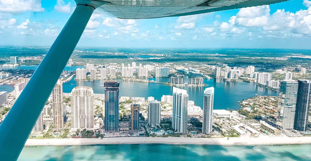 Miami Beach: South Beach Private Airplane Tour With Drinks - Itinerary and Meeting Point