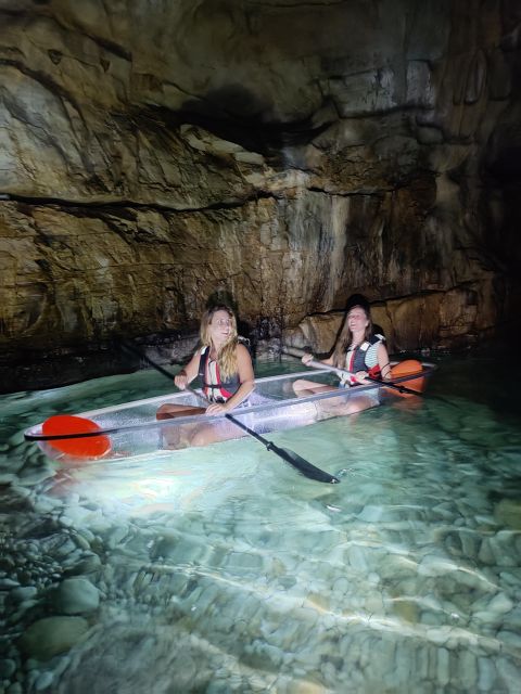 Pula: Big Blue Cave Sunset/Night Tour in a Transparent Kayak - Tour Inclusions