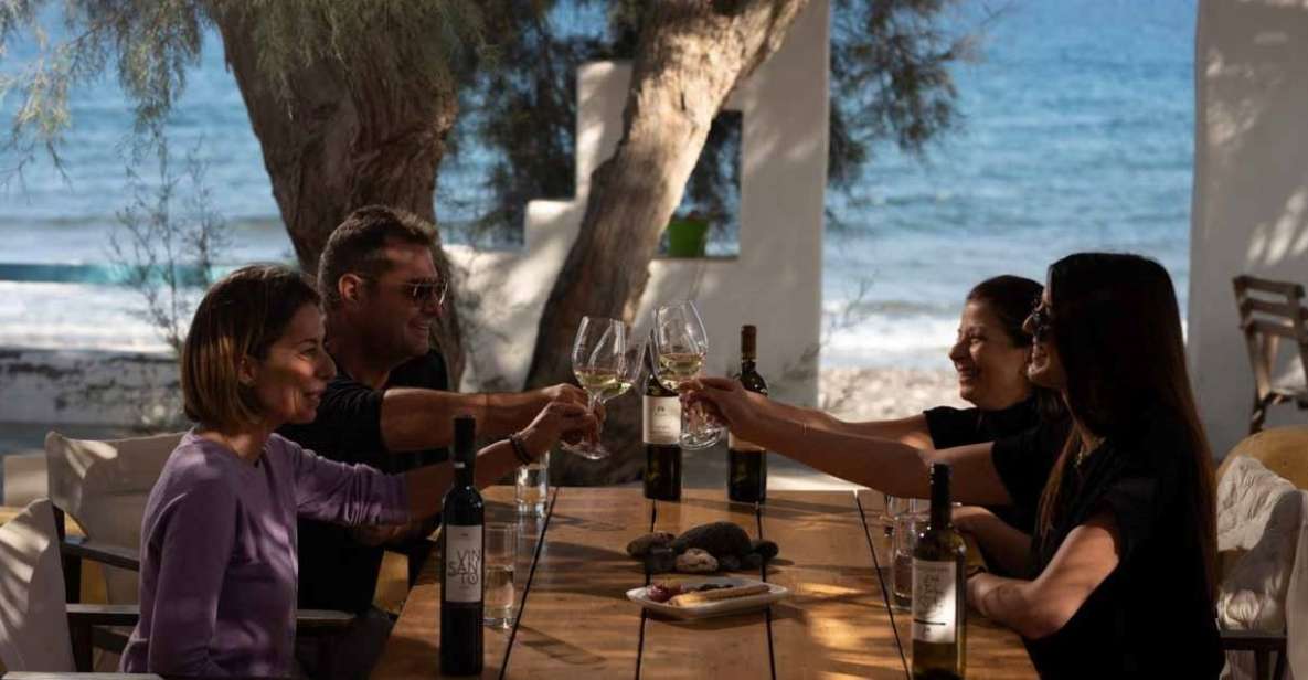 Santorini: Wine Tasting Tour With 4-Course Lunch and 4-Wines - Winery Visits and Tastings