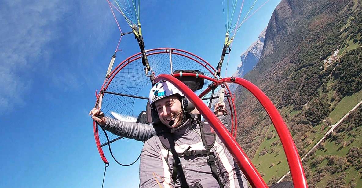 Tandem Flight With Paramotor From Above Ioannina Zagori - Exploring the Vikos Gorge