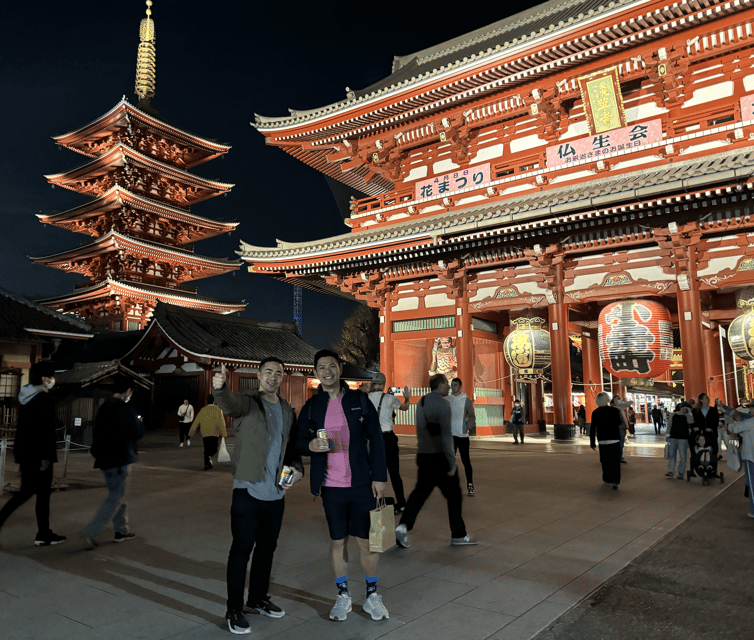 Tokyo: Asakusa Night Walking & Food Tour Review - Visiting Iconic Landmarks