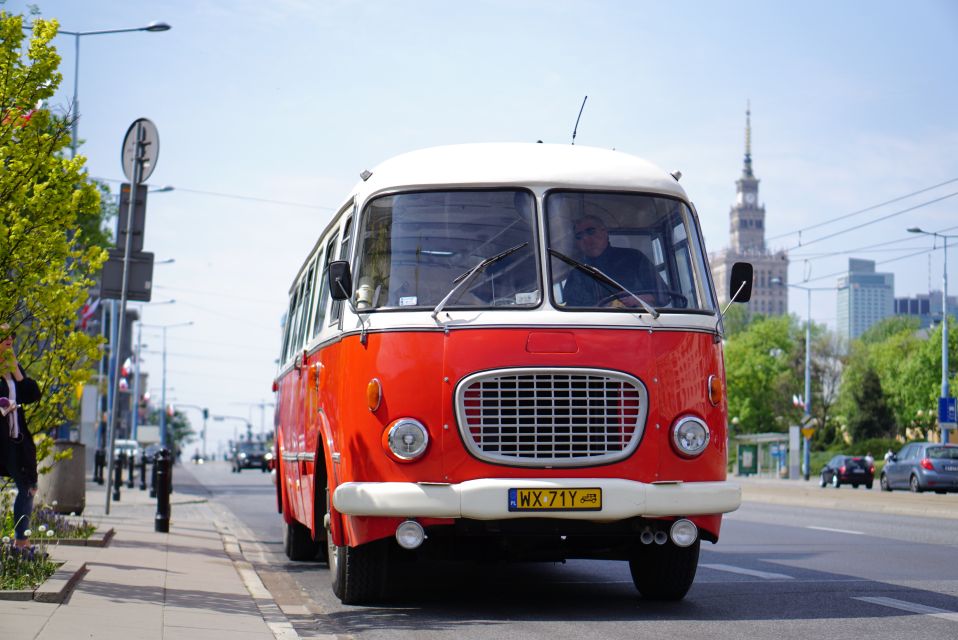 Warsaw: Highlights Guided Retro Bus Tour - Key Sights and Itinerary