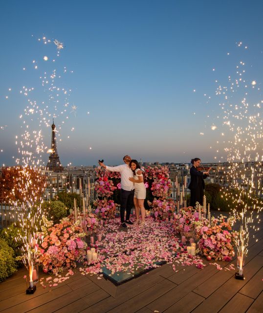 Wedding Proposal on a Parisian Rooftop With 360° View - Rooftop Ambiance