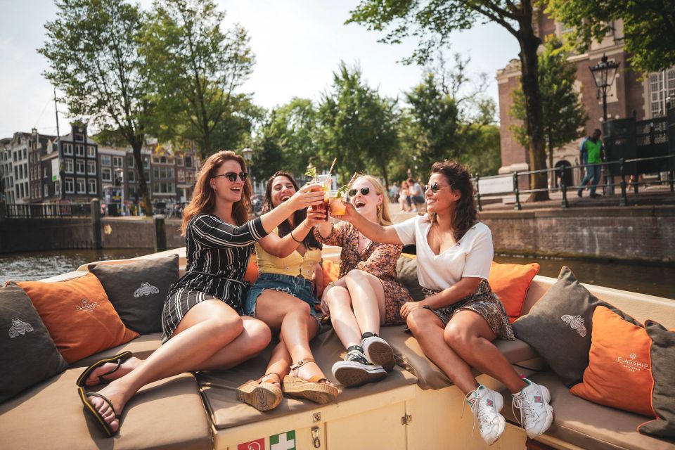 Amsterdam: Open Boat Cruise With Unlimited Drinks Option - Onboard Amenities