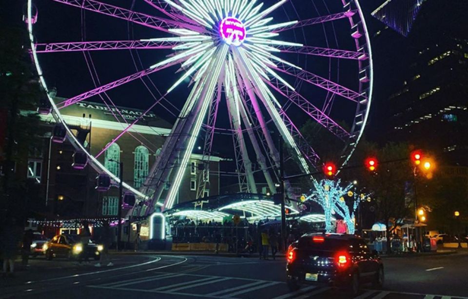 Atlanta: City Lights Night Tour With Photos & Dinner Stop - Dining Experience