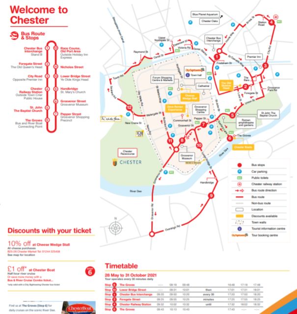 Chester: City Sightseeing Hop-On Hop-Off Bus Tour - Highlights