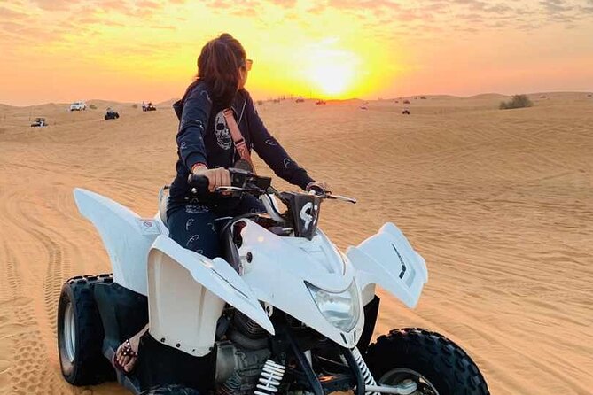 Dubai Dunes Safari With Quad Bike, Camel Ride, BBQ Dinner & Live Shows - International Buffet Dinner