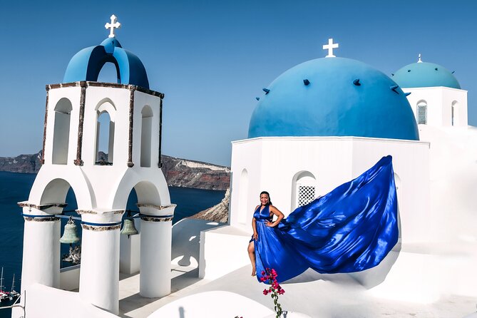 Flying Dress Photoshoot in Santorini With Hotel Pickup - Accessibility and Transportation