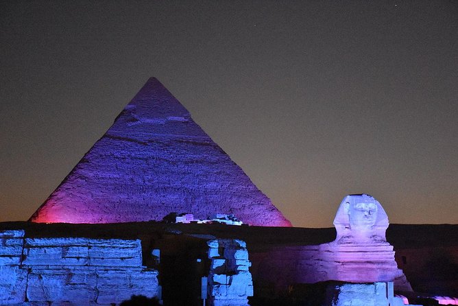 Giza Pyramids Sound & Light Show At Night - Transport by Air-conditioned Minivan