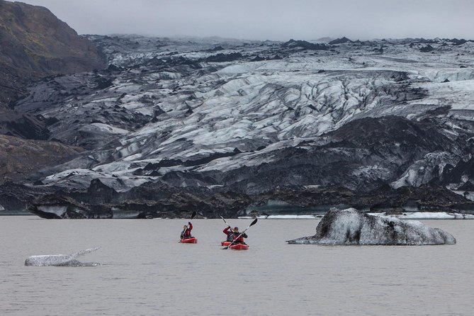 Kayaking on the Sólheimajökull Glacier Lagoon - No Prior Kayaking Experience Needed