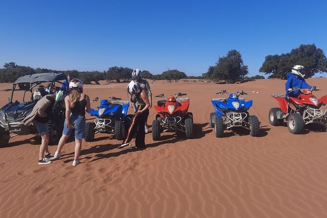 Quad Bike and Sandboarding on Sand Dunes Wild Beach - Sandboarding Adventure