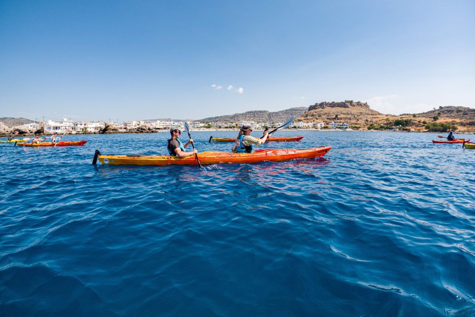 Rhodes: Sea Kayak Adventure to the Red Sand Beach - Kayaking Highlights