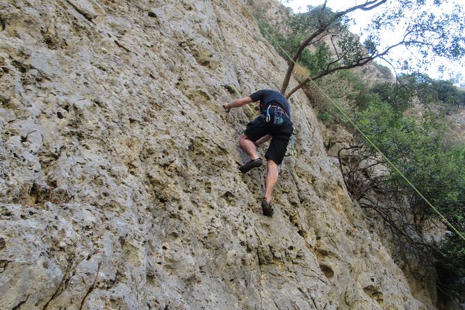 Rock Climbing With a Guide in Chania Therisos Gorge - Rental Equipment Included