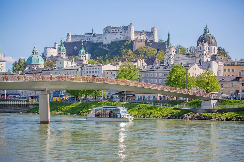 Salzburg: Boat Ride to Hellbrunn and Palace Visit - Traveling in a Historic Double-Decker Bus