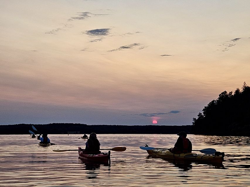 Stockholm: Sunset Kayak Tour on Lake Mälaren With Tea & Cake - Scenic Fika on Beach