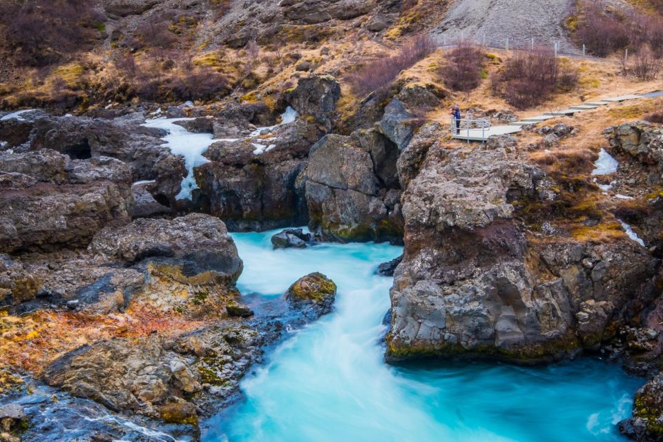 Whale Fjord & Silver Circle Iceland - Hraunfossar and Barnafoss Waterfalls