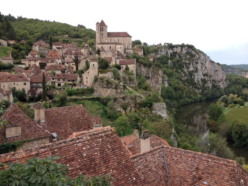 From Toulouse: Peach Merle and Saint Cirq LaPopie Day Trip - 14th-Century Fortified Bridge in Cahors