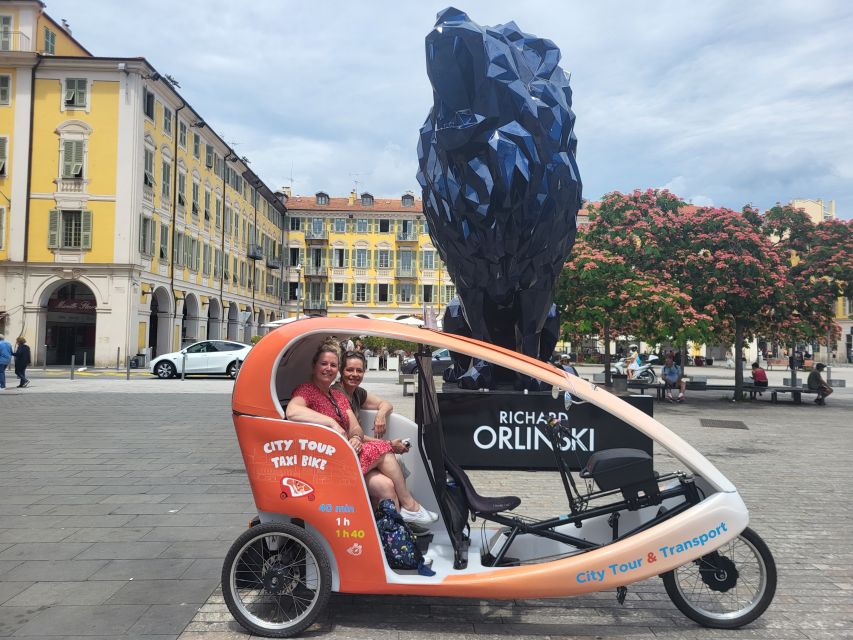 Guided Tour by Electric Pedal Taxi. - Discovering Nices Treasures