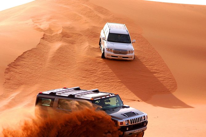 Premium Desert Safari Dubai - Best Desert Camping With Dune Bashing in DXB - Belly Dance, Tanoura, and Fire Shows