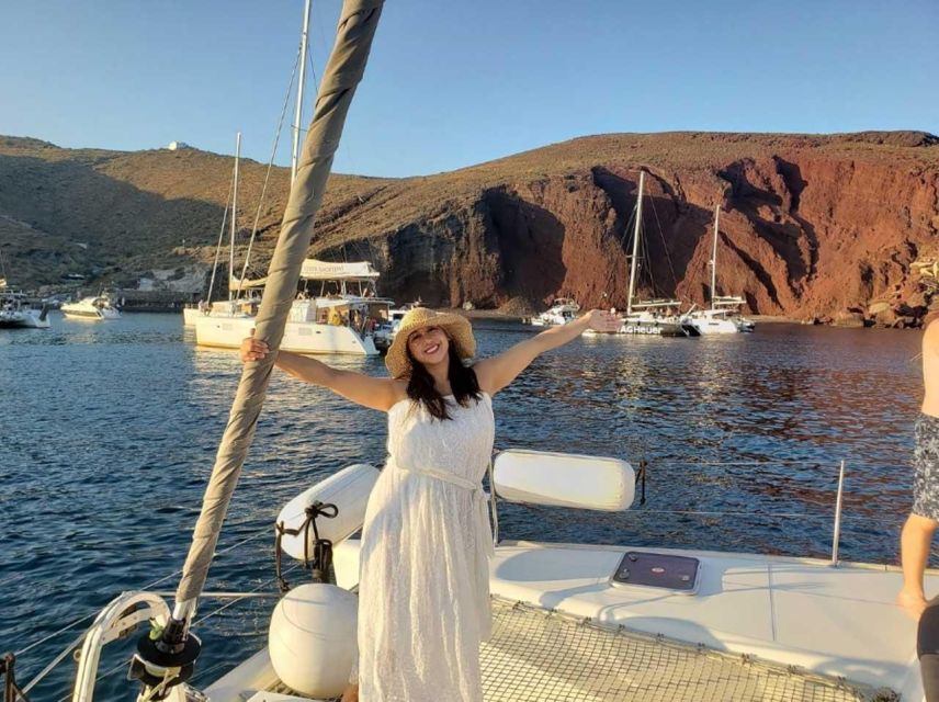 Santorini: Private Luxury Catamaran Cruise With Greek Meal - Preparation and Recommendations