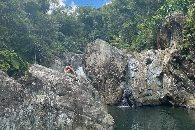 The El Yunque Hike Adventure to Las Tinajas Waterfall From Fajardo - Sliding Down the Rock Waterslides