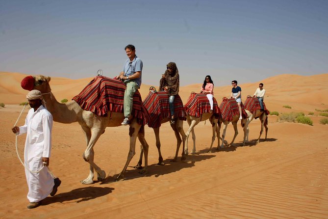 Thrilling Desert Safari Dubai, Sand Surf, Optional Camp Dinner - Camel Ride and Henna