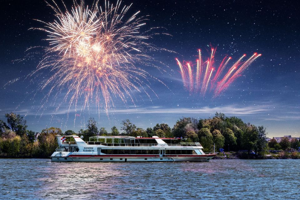 Vienna: Sunset Barbecue Cruise With Fireworks Display - Fireworks Display