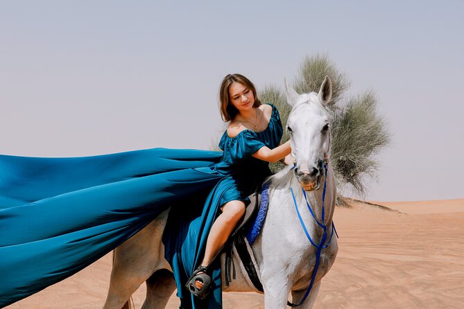 Dubai: Flying Dress With Photography and Thrilling Dune Drive - Flying Dress Photoshoot