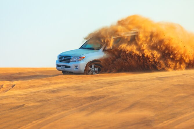 Dubai Red Dunes Morning Desert Safari With ATV Quad Biking - Photoshoot With Majestic Falcon