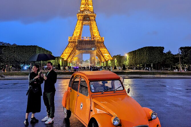 Experience the Magic of Paris By Night: A 2-Hour Iconic 2CV Tour - Private Tour Experience