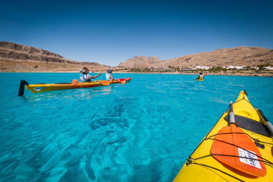 Lindos: Sea Kayaking & Acropolis of Lindos Tour With Lunch - Seaside Lunch