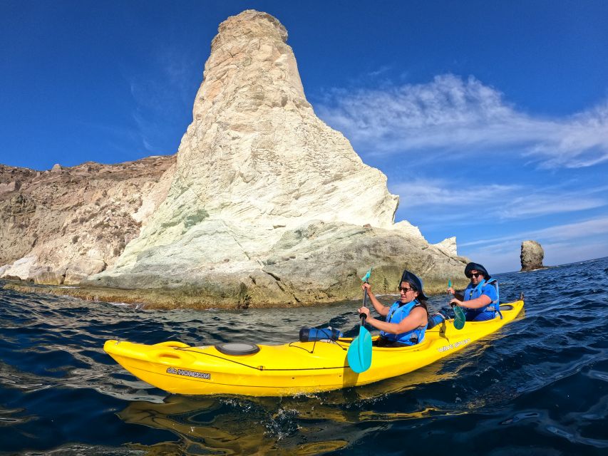 Santorini: Sea Caves Kayak Trip With Snorkeling and Picnic - Pick-up and Drop-off Service