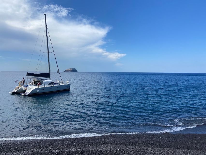 Santorini: Semi-Private Catamaran Cruise With Food & Drinks - Stunning Landscapes