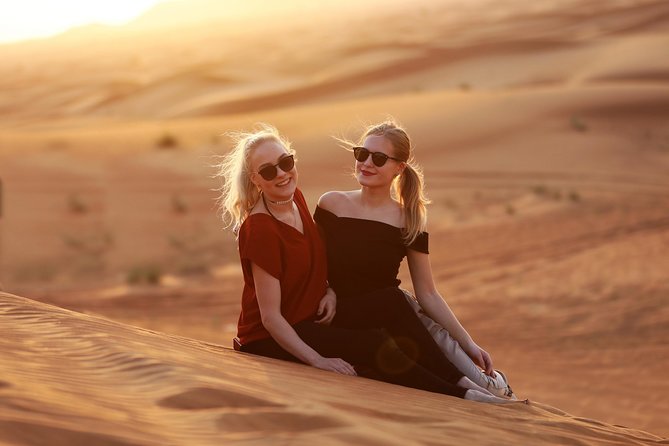 Sunset Camel Trek & Red Dunes Safari With BBQ at Al Khayma Camp From Dubai - Shared Camp and Dining