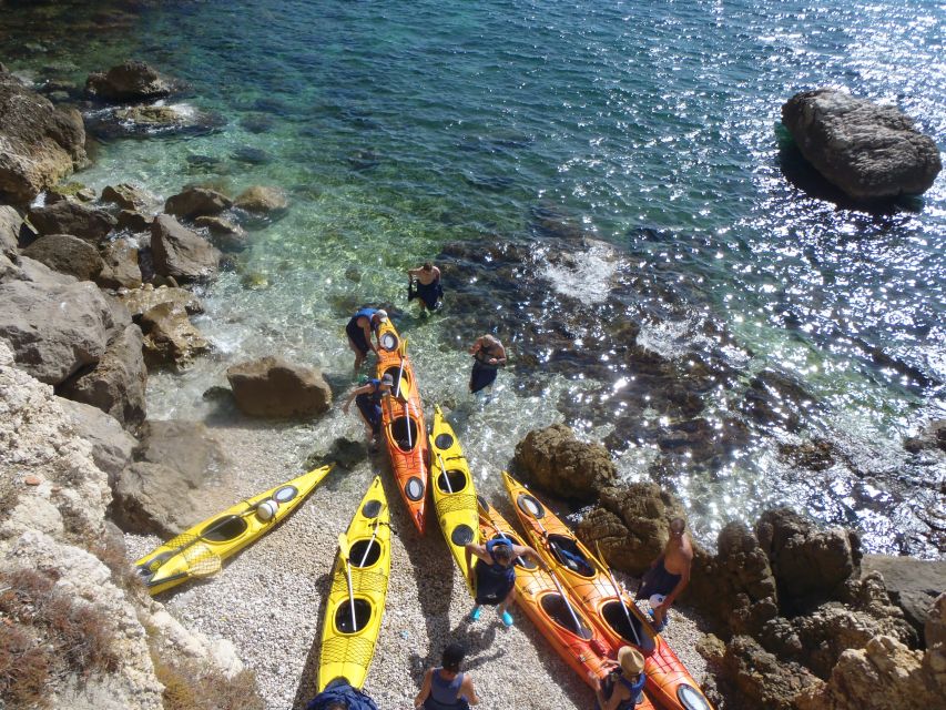 The Calanques National Park Guided Kayak Tour in La Ciotat - Refreshments and Break