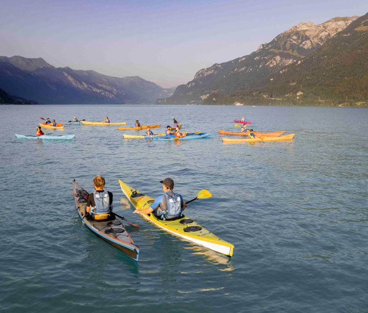 Interlaken: Kayak Tour of the Turquoise Lake Brienz - Group Size and Availability