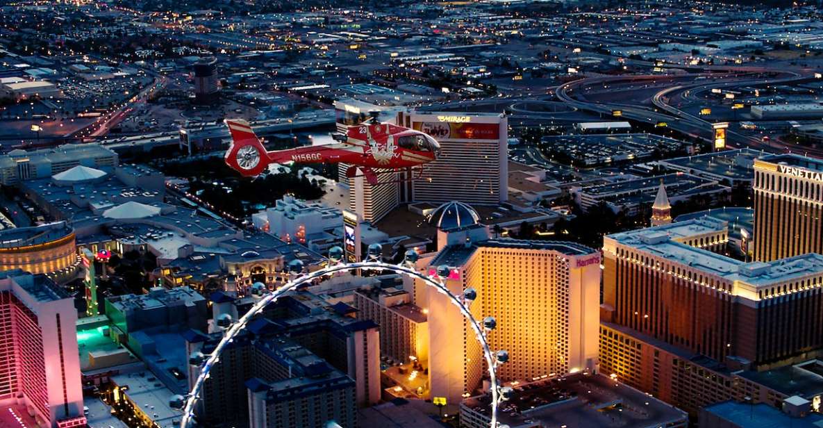 Las Vegas: Night Helicopter Flight Over Las Vegas Strip - Highlights of the Vegas Landmarks