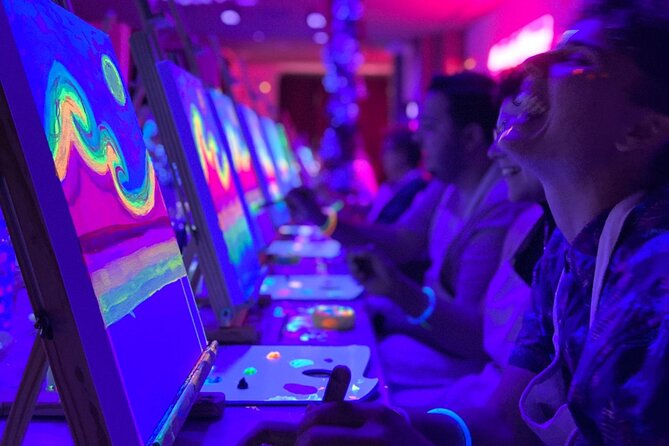 Paint a Neon Fluorescent Picture While Drinking Unlimited Wine - Experience Highlights