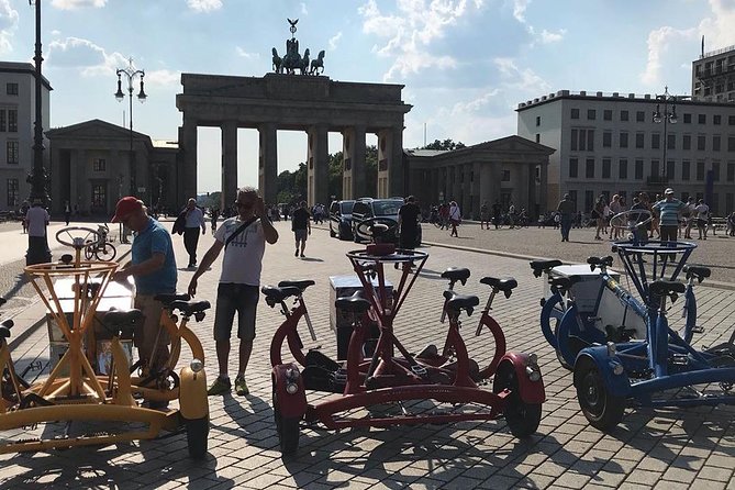 Party and Beer Bike Private Sightseeing Tour Berlin With Pick-Up - Sightseeing and Scenic Routes